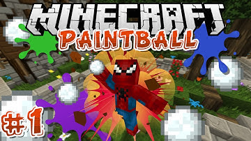 Capture the Flag || PAINTBALL #1 - Minecraft Mini-Game