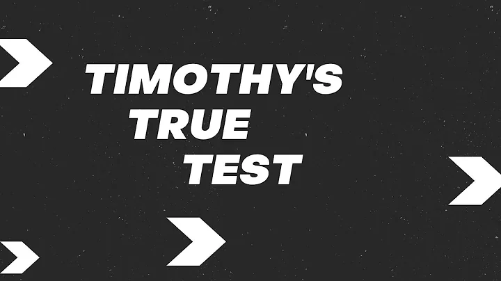 Timothy's True Test | Pastor Donald Andreasen