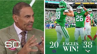 NFL Word owes Saquon Barkley an APOLOGY! - Herm Edwards on Eagles DESTROY Giants 38-20, move to 6-2