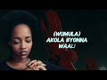 Wumula By Nshuti Mbabazi Official Lyrics Video