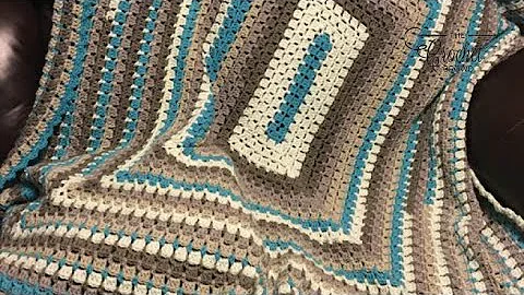 How to Crochet Beginner ORIGINAL Modern Granny Rectangle Blanket