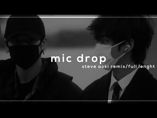 bts - mic drop aoki remix (slowed + reverb) class=