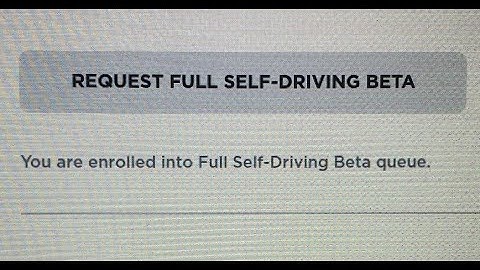 Tesla FSD Beta Button
