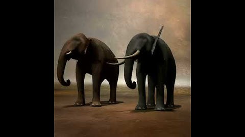 PoserWorld Pose Elephant Animation Alert Pose 100 frame cycle