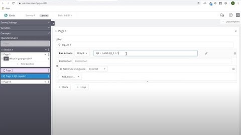 Terminations in Dynata Survey Authoring (Cmix)