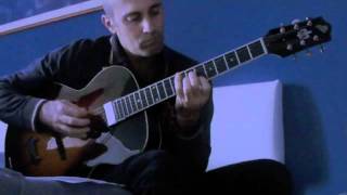 malafemmena - practice - jazz guitar solo (THE LOAR LH-600) chord melody chords