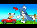 RUNNING FROM CHOP USING HI SPEED CAR TOM & JERRY