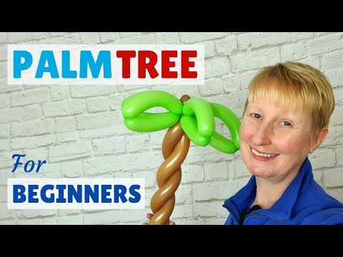 🌴  How to Make a Balloon Palm Tree 🌴  Balloon Twisting for Beginners #balloontree