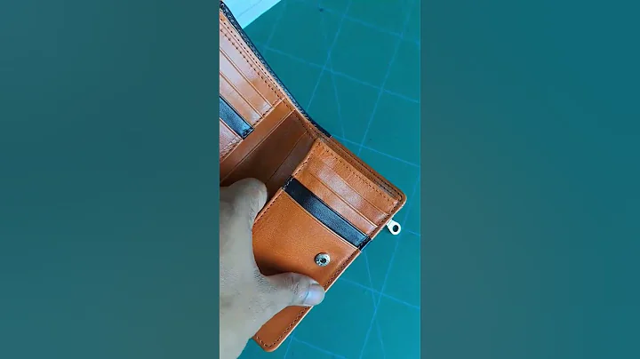 Original Italian leather wallet. #wallet, #shorts