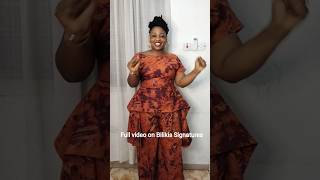 Detail tutorial on extended peplum blouse with palazzo pant is out on Bilikis Signatures