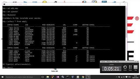👉 Comment insérer une ligne dans une table Oracle avec une procédure stockée (PL/SQL)