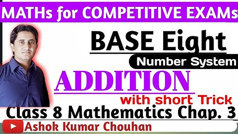 addition of base eight numbers | base 8 | base eight numbers| octal number system | adding  base 8 |
