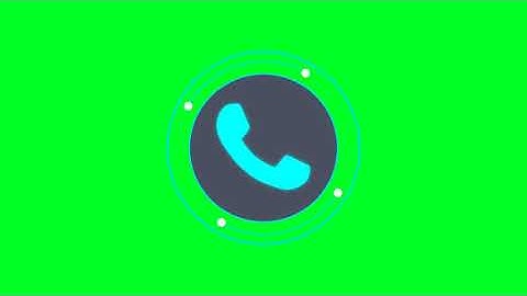 call icon green screen effects