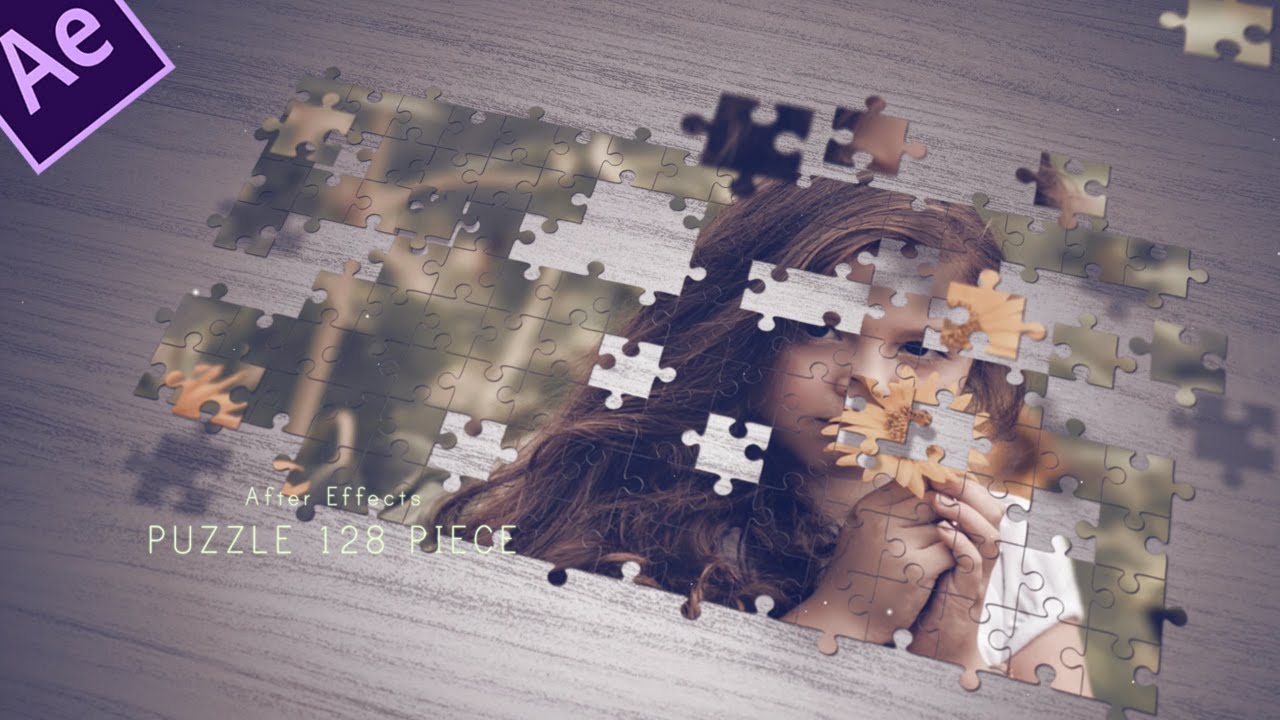 AE「アフターエフェクト」 Puzzle effect 2 Jigsaw puzzle 50/128 PIECE フォトスライドショー