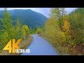 Fall Scenic Drive in 4K - Autumn Foggy Forest Road - Episode #4 (WITH MUSIC)