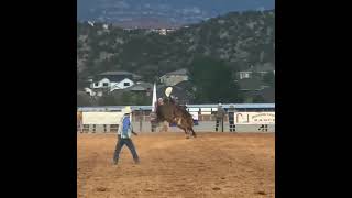 Cedar City, Utah. Stetson Wright vs -4 Stroke of Luck of 4 Star Rodeo Co.