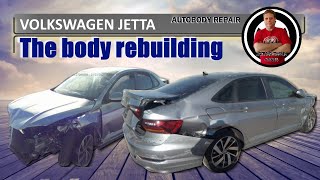Volkswagen Jetta. The body rebuilding. Восстановление кузова.