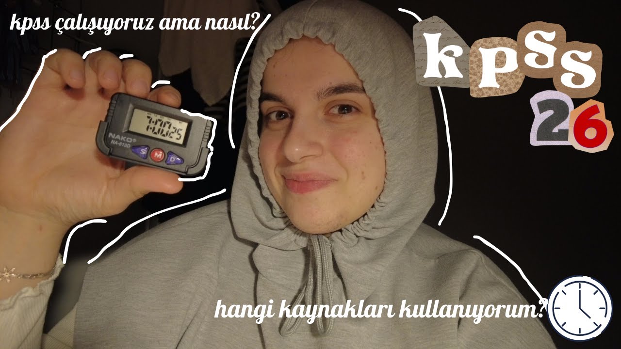 KPSS Vlog | kaynaklarım neler? 7 SAAT ÇALIŞTIM 🖊️📙