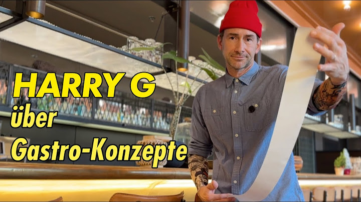 Harry G über Restaurant Konzepte