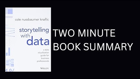 Storytelling with Data by Cole Nussbaumer Knaflic 2-Minute Book Summary