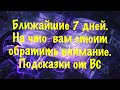 Ваше будущее в ближайшие 7 дней. На что стоит обратить внимание. Расклад-подсказка от Высших Сил.