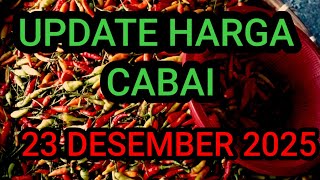 Update on cayenne pepper prices today, December 23, 2025 at the Pare Kediri main market, East Java