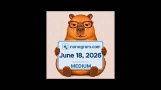 Nonogram.com Daily Puzzle (June 18, 2026) — Medium #mobilegaming #puzzle #nonogram #dailypuzzle