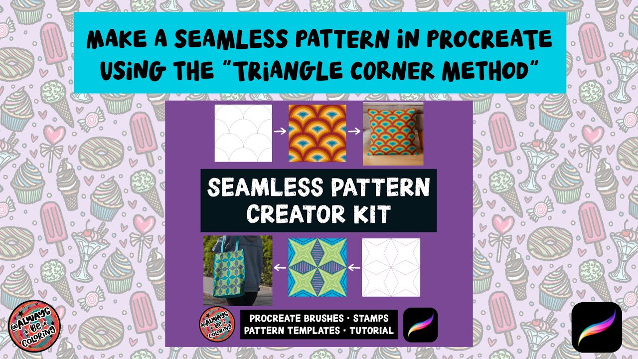 Seamless Pattern Creator Kit Tutorial by AlwaysBeColoring 