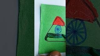 Indian flag national flag tiranga colourful drawing #shorts