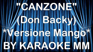 Mango - Canzone di Don Backy TESTO TUTORIAL KARAOKE MM