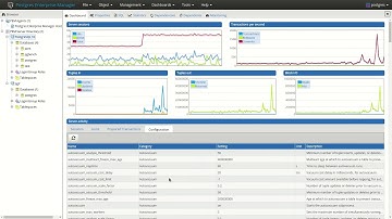 Postgres Enterprise Manager dashboard