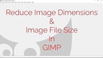 Reduce Image File Size | Reduce Image Dimensions Using GIMP
