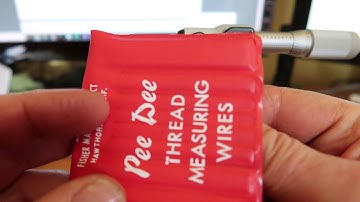 Thread measuring with the 3 wire system