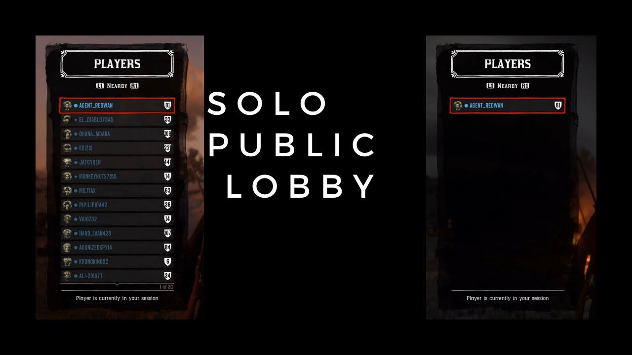 NEW *solo* Lobby Red Dead Online permanent - YouTube