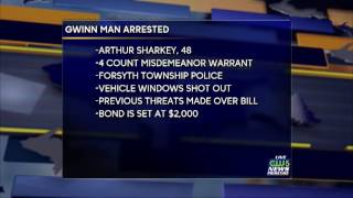 Gwinn man arrested after damaging property