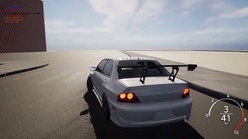 Unreal Engine 5 Drift Test 1 - Lancer Evo RWD