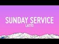 Latto  sunday service lyrics