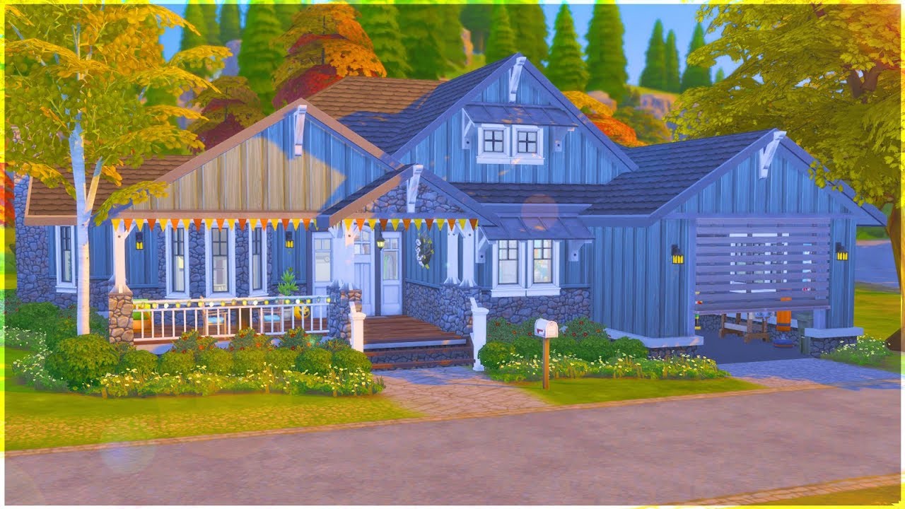 The Sims 4 Speed Build Autumn Craftsman 🍁 Youtube