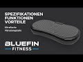 Bluefin Fitness Ultraflache Vibrationsplatte mit Leisem 1000-Watt Motor