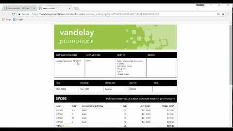 Purchase Orders: Details