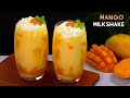 Super Yummy Mango Milkshake, Summer Drinks recipe by Tiffin Box | Fresh Mango shake, mango smoothie