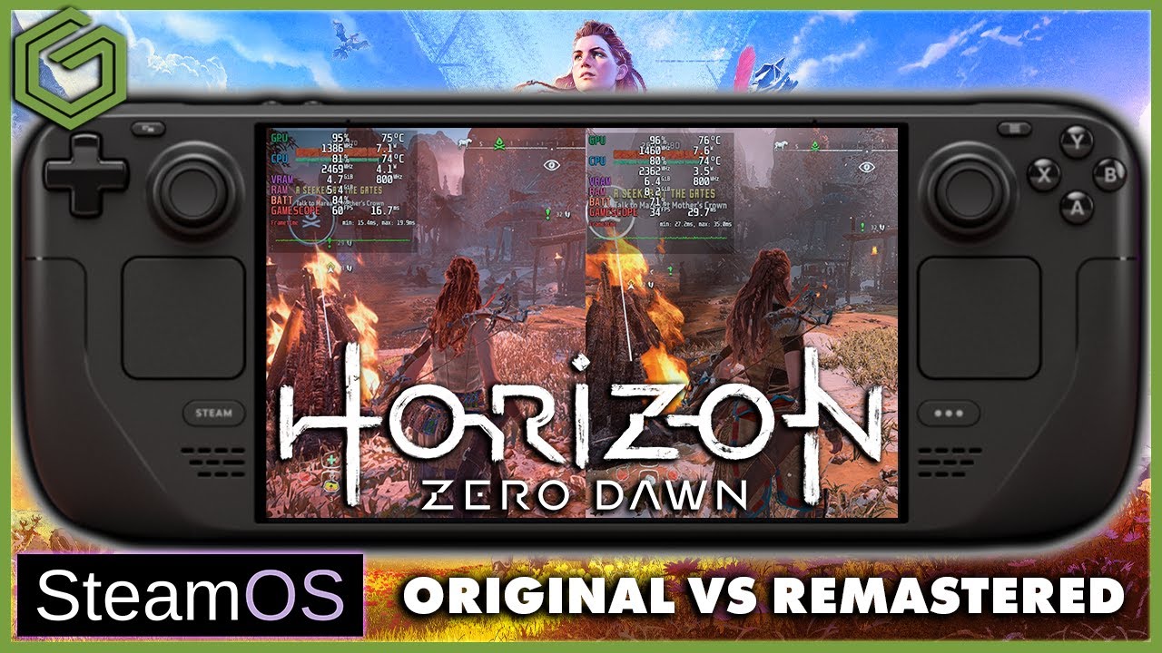Steam Deck — Horizon Zero Dawn Remaster против Original