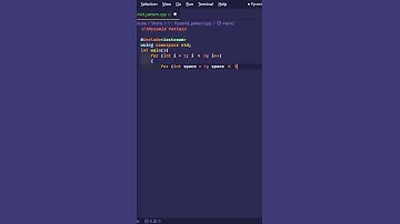 How to print Pyramid pattern in C++ programming |Pattern-2 #shorts