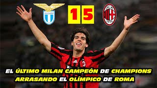 El ÚLTIMO MILAN CAMPEÓN de CHAMPIONS ARRASANDO el OLÍMPICO | LAZIO 1-5 MILAN 2007/2008