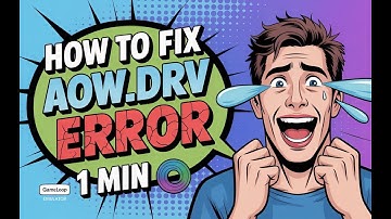 🔧 How To Delete Gameloop File (AOW_DRV ERROR) in 2025 – Quick & Easy Fix!