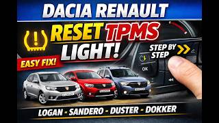 Dacia Renault TPMS Reset | How to Reset Tire Pressure Light (Logan, Sandero, Duster, Dokker, Lodgy)
