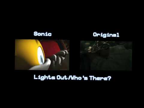 Lights Out Who S There Comparison Original Vs Sonic 