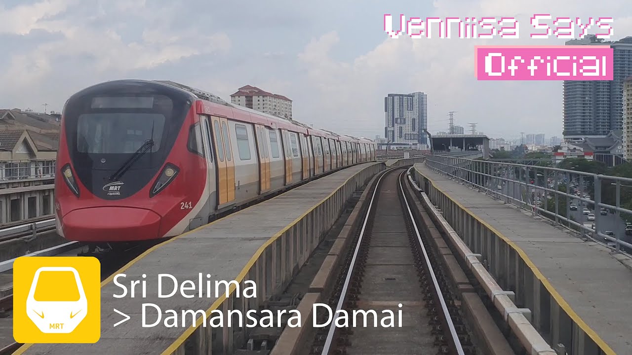 [REVERSE VIEW] MRT PUTRAJAYA LINE (SSP LINE) FROM SRI DELIMA TO DAMANSARA DAMAI