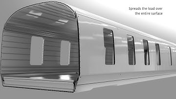 Efficient elastomeric structural bonding for high-speed train