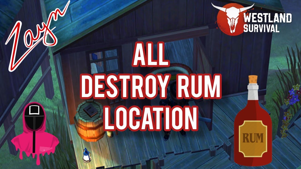 Westland Survival All Destroy Rum Location محل همه دمنوش نیشکرها